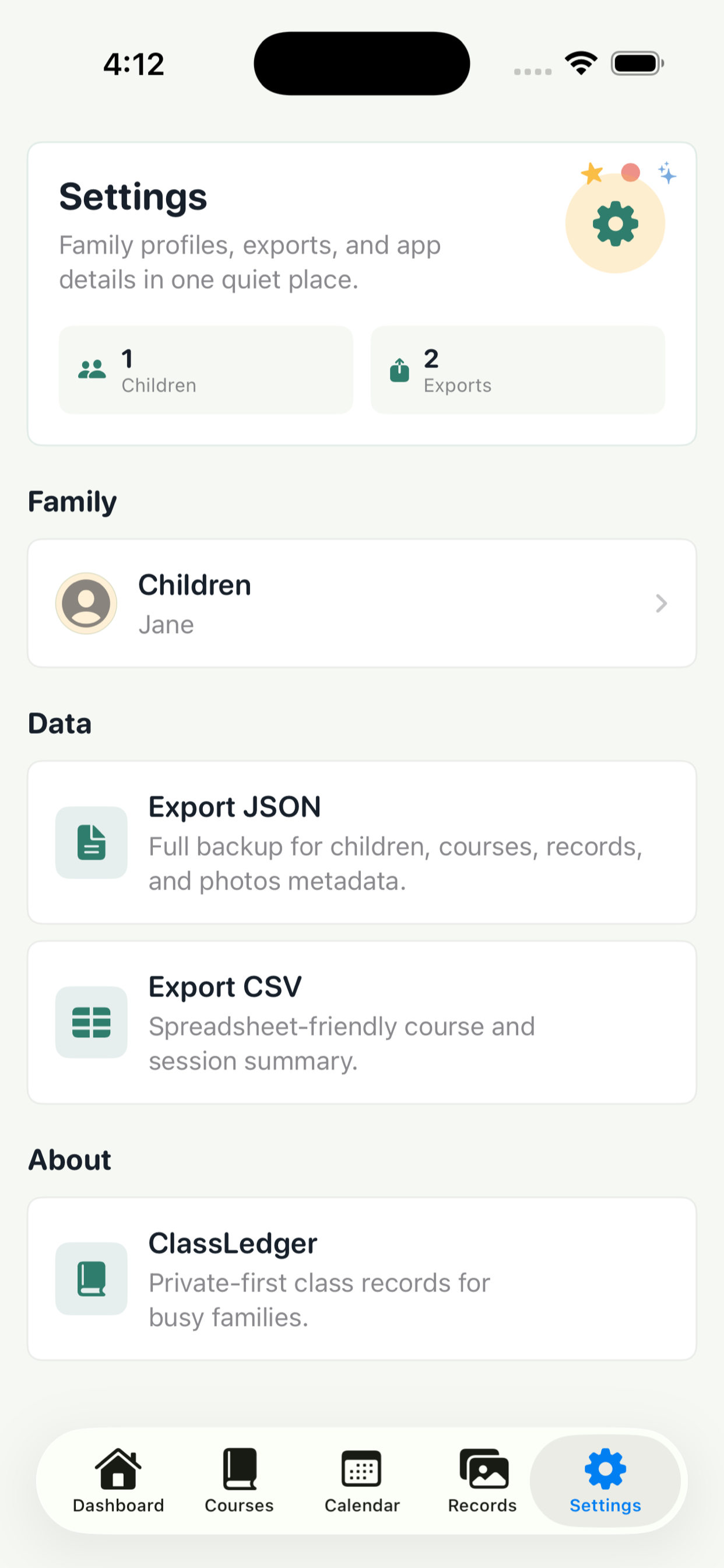 ClassLedger iPhone screenshot 5