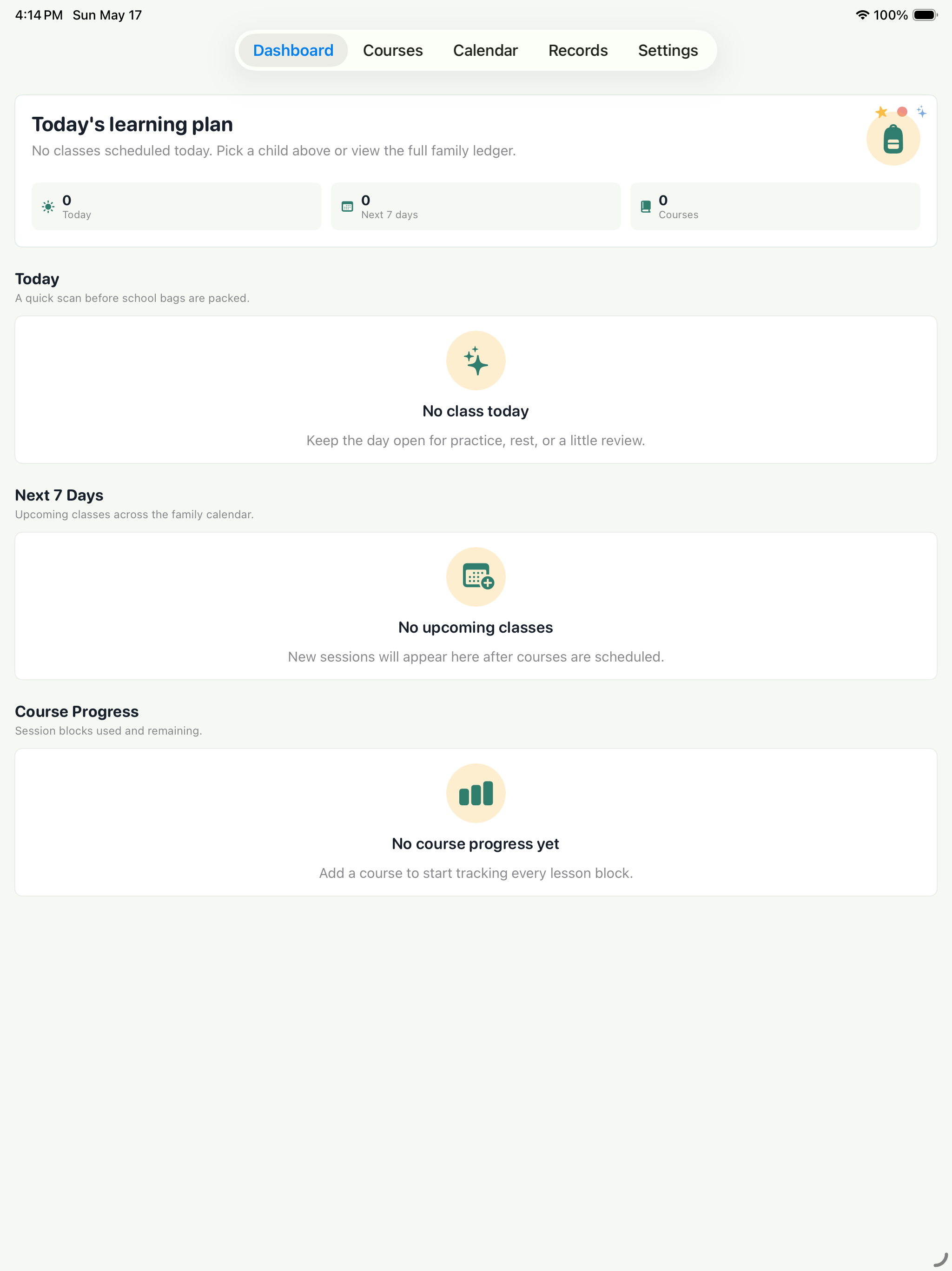 ClassLedger iPad screenshot 1