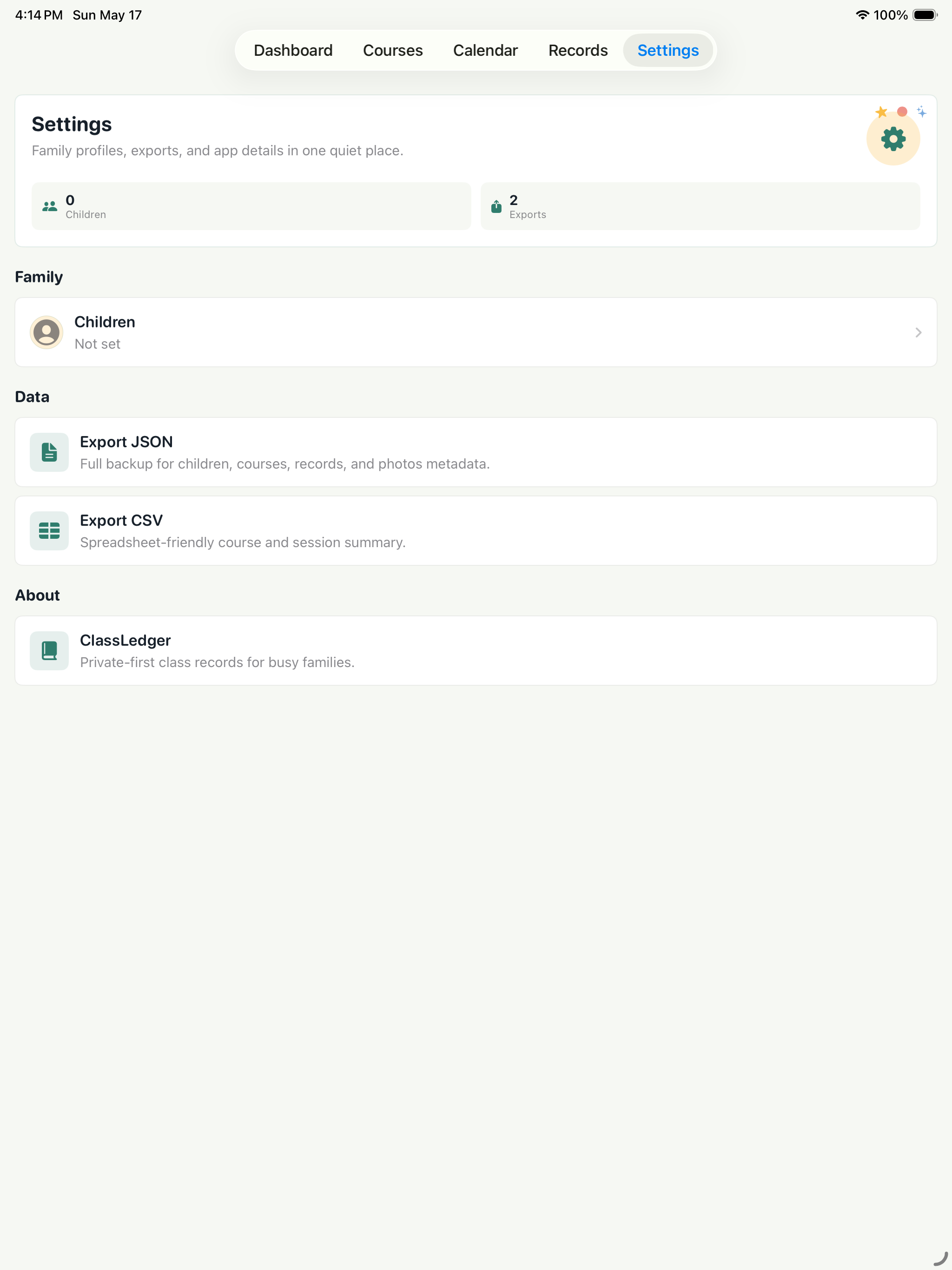 ClassLedger iPad screenshot 5